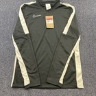 Nike Dri-fit Drill Top 1 4 Zip Soccer Black White Long Sleeve Kids Large New