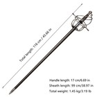 41  Swept   hilt Renaissance Rapier Replica Sword 3 Handle Styles with Scabbard 