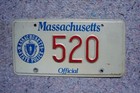 1989 1990s Massachusetts State Police License Plate Trooper Patrol