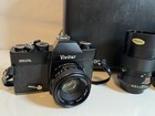 Vivitar 250 sl Camera Lot 135mm 1 2 8 Lens Soligor Mk-9a Flash Case 70   s Vintage