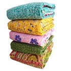 Wholesale Lot 10 Pc Throw Blanket Kantha Quilt Indian Vintage Cotton Bedspreads