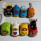 Vtech Go  Go  Smart Wheels Lot Of 8 Vehicles Van Tow Truck Airplane Gokart  