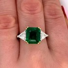 Vintage Style 3ct Radiant Cut Labcreated Diamond Engagement 14k Gold Finish Ring