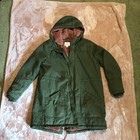 Old Navy Green Utility Jacket With Pink Faux Fur Lining  Size L