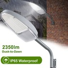 2 X Led Street Light 2500lm Dusk To Dawn Sensor Outdoor Waterproof Security Us