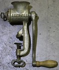 Vintage Meat Grinder American  Chopper Hand Crank Z1538 Made In Usa America 