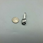 Infinity Knot Tie Bar Clip Clasp Signed Foster Usa Vintage Silver Tone