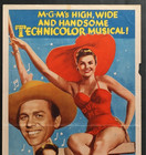 Texas Carnival  1951  - Original Insert Movie Poster - Music - Esther Williams