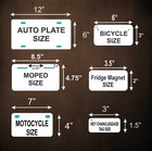 Any State Any Text Black White Custom Auto Bike Motorcycle License Plates