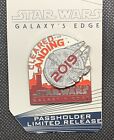 Disney Parks Star Wars Galaxys Edge 2019 Grand Opening Trading Pin Nwt 