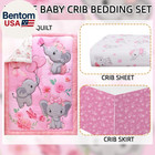 Baby Girl Crib Bedding Set Pink Elephant Crib Nursery Comforter Bed Sets Decor W