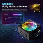 Computer Power Supplies  750w Addressable Rgb Light Power Supply For Gaming Pc