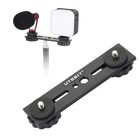 5  Dual Camera Flash Bracket Extension Bar  1 4  Hot Shoe  Tripod Mount For Led