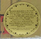 New Vintage 1985 Queen Holden Sleeping Dolls Paper Doll Book