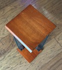 Vintage Wooden metal Cd Storage Case For 30 Single Cd Discs