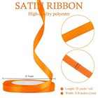 Orange Satin Ribbon 3 8  25 Yards Gift Wrapping Flower Bouquet Wedding