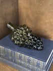 Vintage Green Glass Grape Cluster Bottle Decanter Vase Italian Style Mcm Decor