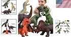 Jumbo Dinosaur Toy Set     Realistic 6-piece Figures For Play  Education   Gifts
