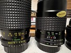 Vintage Camera Lens Lot Pentax Smc 55mm Rokunar Oshima 70-150mm Teleconverter