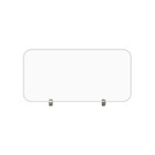 Deflectors For Drum Shield Panels Acrylic 24  X 12  With  2 Chrome Connectors
