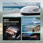 Ducted Rv Air Conditioner 15 000 Btu Cooling Quiet Rooftop Ac Unit For Rv 115v