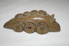 Vtg Snail Wheels Ocarina Hand Flute Clay Pottery Mellow Tone Instrument Animal