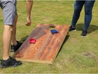 Solid Wood Regulation Size 2 x 4  Cornhole Outdoor Game  Weather Proof Corn H   