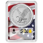 Presale - 2026  w   1 American Silver Eagle Pcgs Ms70 Fdoi Flag Frame
