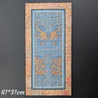 Chinese Antique Gold Thread Embroidery Of Double Phoenix And Dragons 19c  2969