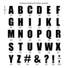 Iron On Flock Letters Transfer 2 Inch White  6 Sheets  white 