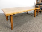 Vgc Vintage Retro Custom Made Mcm Solid Oak Wood Cocktail Coffee Table 42  X 20 