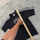 Vintage Y2k Adidas Shirt Youth Medium Gothic Three Stripes Ringer Y2k 2000s