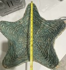 Large Coastal Starfish Wicker Basket Turquoise Seagrass Beach Centerpiece 16   