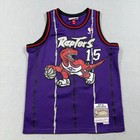 Mitchell   Ness Toronto Raptors Vince Carter 15 Jersey Purple Youth Medium 10 12