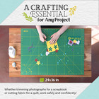 24 X 36 Cutting Mat For Sewing  Self Healing Double Sided Quilting Crafts Mat - 