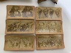 Antique 1896 Stereoscope Viewer With 25  Photo Cards Military War 1902-08