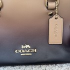 Nwt     Coach Lara Mini Satchel Bag W  Ombre Cea00 Gold latte Brown Smooth Leather