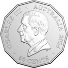 50 Years Naidoc Aboriginal Flag Torres Strait 50c Fifty Cent Coin Australia Unc