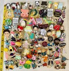 Fun Pop Culture Lapel Pin Lot    100  Pins  Sayings Animals Fantasy Halloween  