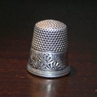 Sterling Silver Sewing Thimbles Set Of 2 Antique Honeycomb Style Sizes 8   11
