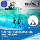 Wavesrx 7lb Trianchor - 316 Stainless Steel Folding Anchor For Pwc