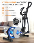 Magnetic Elliptical Bike Stationary Exercise Machine For Home Gym Cardio Workout