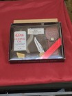 Vintage Case Xx Lockblade Knife Set  182 2159lssp Knife  Oil  Sheath  Stone Usa