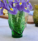 La Soufflerie Head Bud Vase glass Verre T  te Green