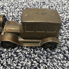 Vintage First Federal Savings Metal Antique Car Coin  Piggy Bank Lot Of 2