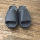 Adidas Men s Black Slide Sandal Rubber Upper Slip-on Logo Us 9 Eu 43