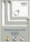 3 Pack Large Silver Polishing Cloth     10 x12  Jewelry Cleaning Cloth   Multi-   
