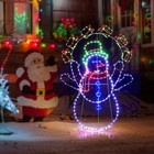 60  Juggling Snowman Indoor outdoor Christmas Yard Decoration 358 Animated Leds