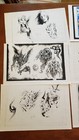 Mauricio Tattoo Flash 12 Sheets 1990s Vtg Color   B w Skulls Nude Faces Brasil