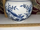 Large Heavy Chinese Porcelain Vase Blue   White 